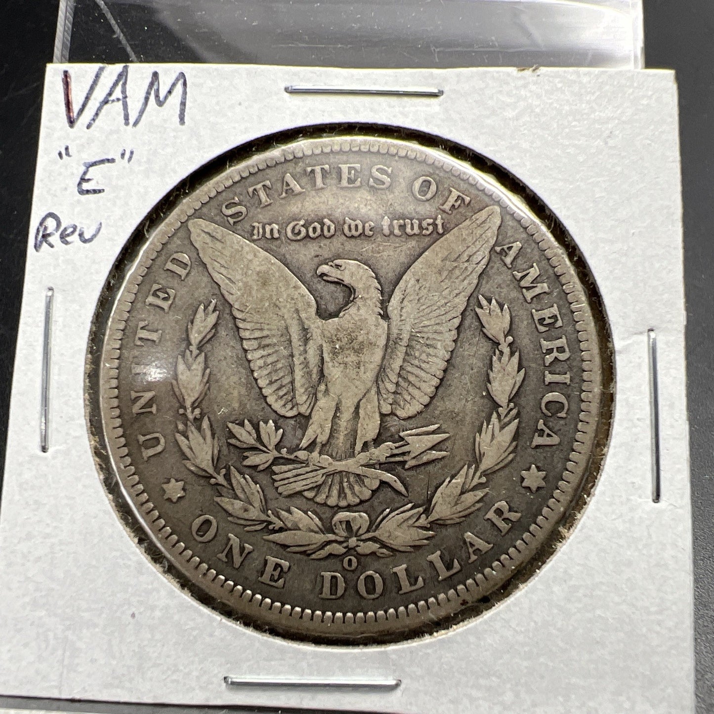 1891 O Morgan Silver Dollar Coin Vam 1A E Reverse Fine / VF Circulated