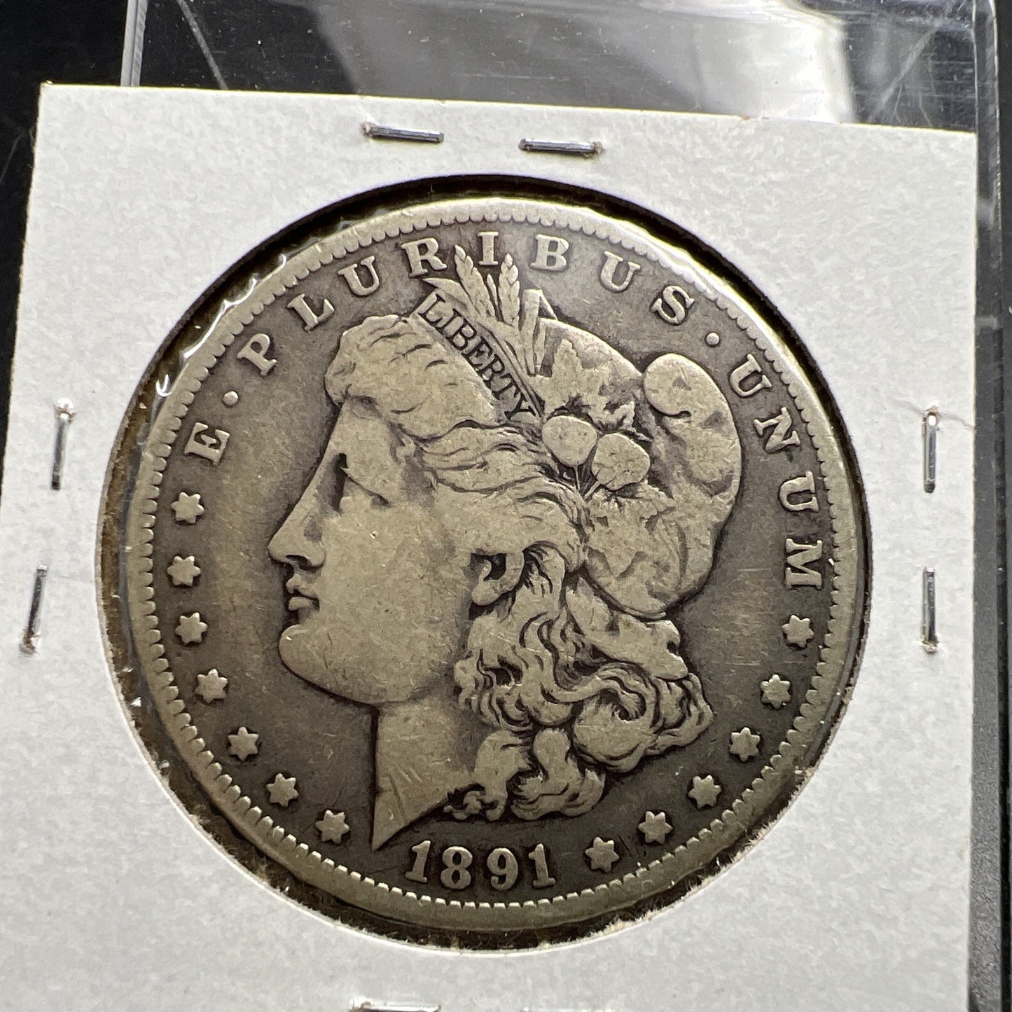 1891 O Morgan Silver Dollar Coin Vam 1A E Reverse Fine / VF Circulated
