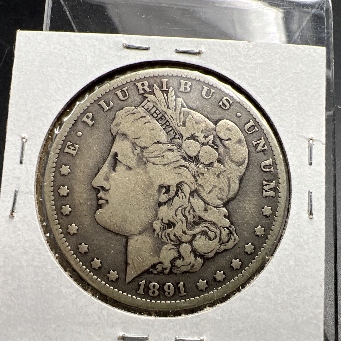1891 O Morgan Silver Dollar Coin Vam 1A E Reverse Fine / VF Circulated