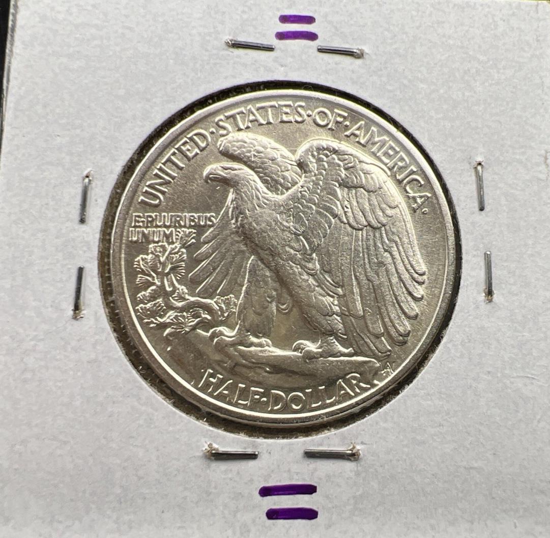 1943 P 50c Walking Liberty Silver Half Dollar UNC Uncirculated