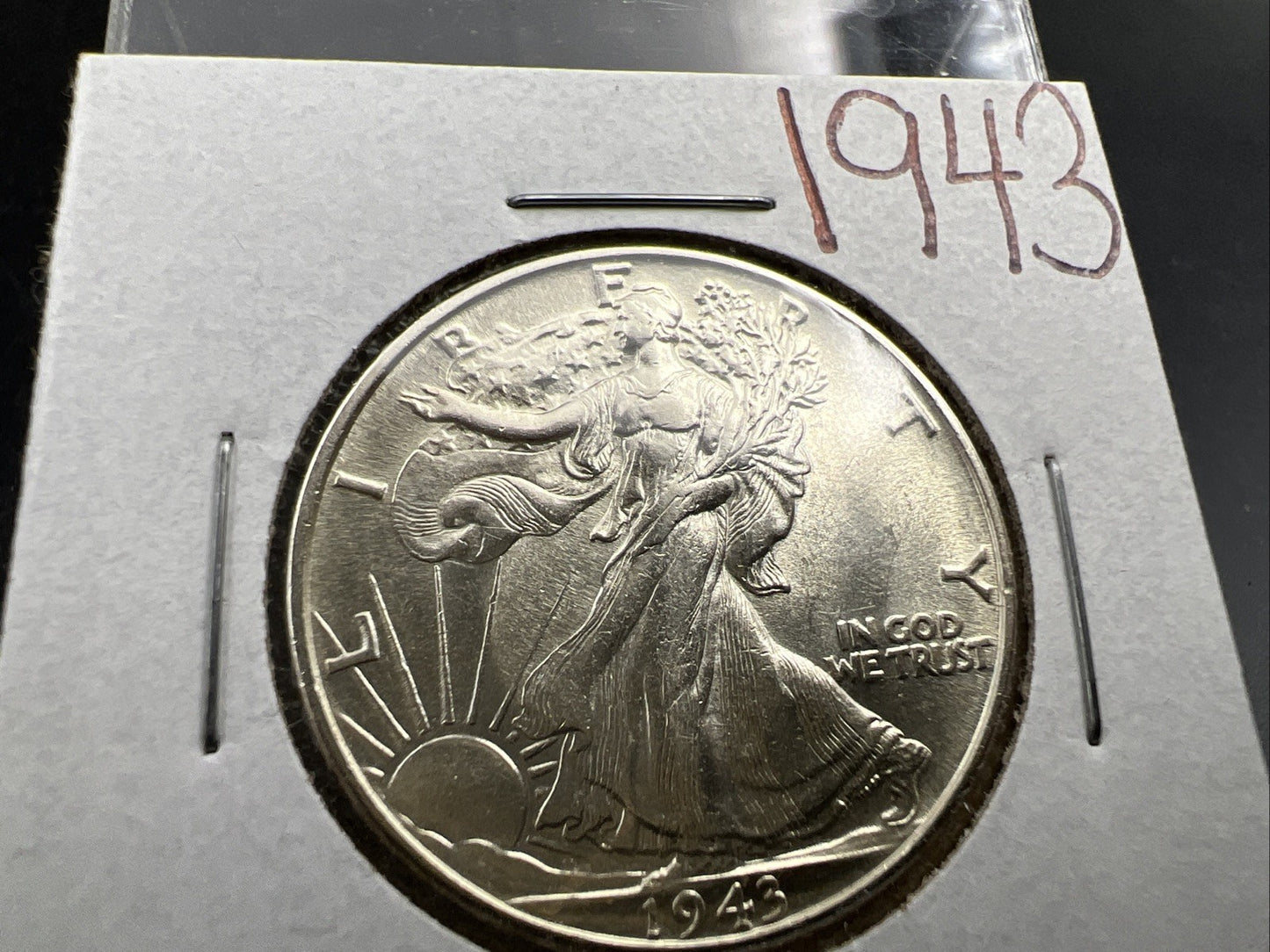 1943 P 50c Walking Liberty Silver Half Dollar UNC Uncirculated