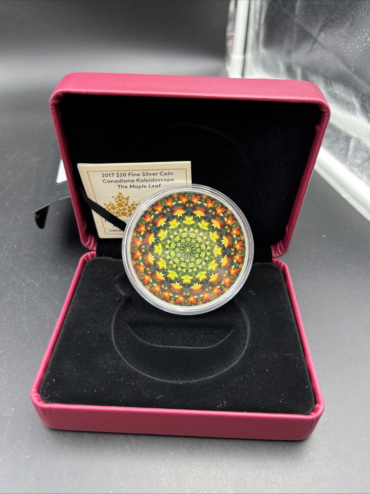 2017 Canada Silver Kaleidoscope w/ Box & COA