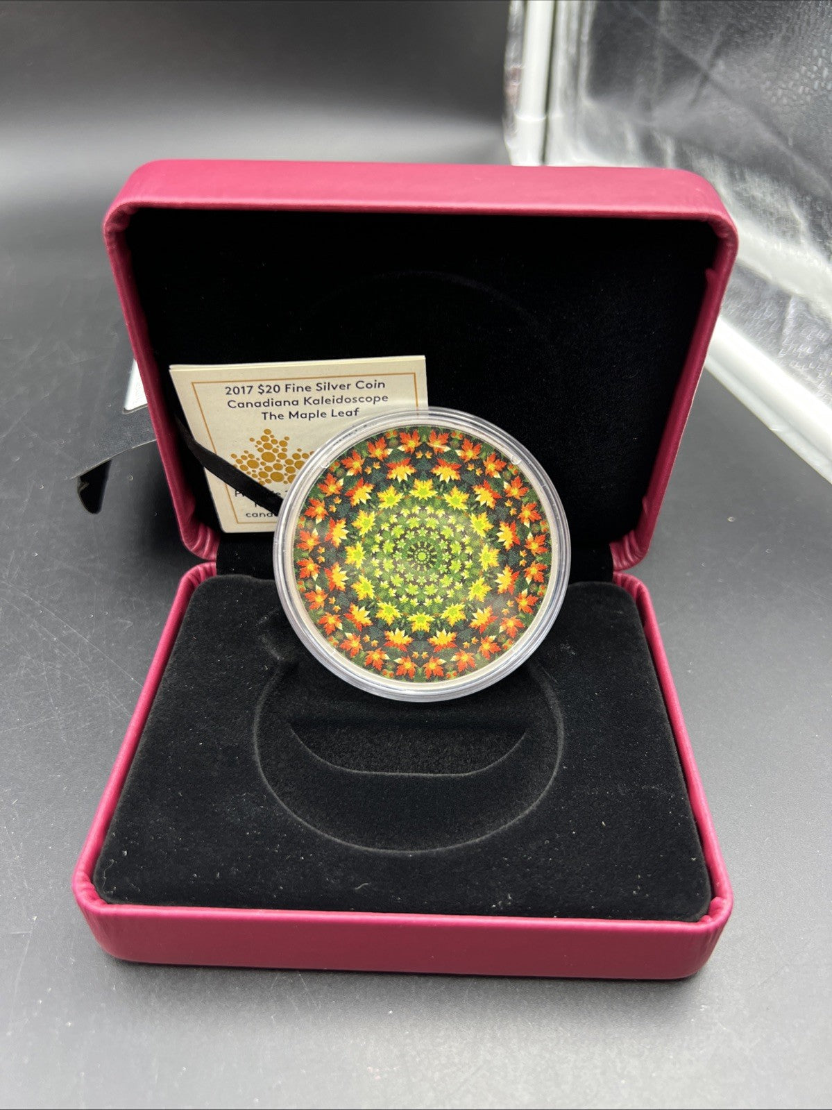 2017 Canada Silver Kaleidoscope w/ Box & COA