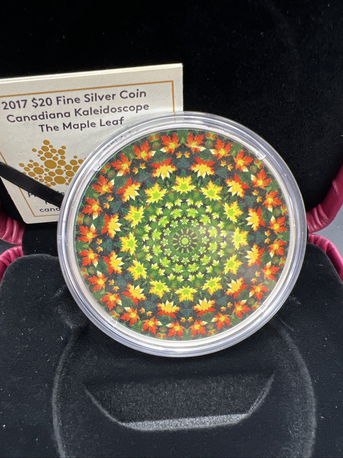 2017 Canada Silver Kaleidoscope w/ Box & COA