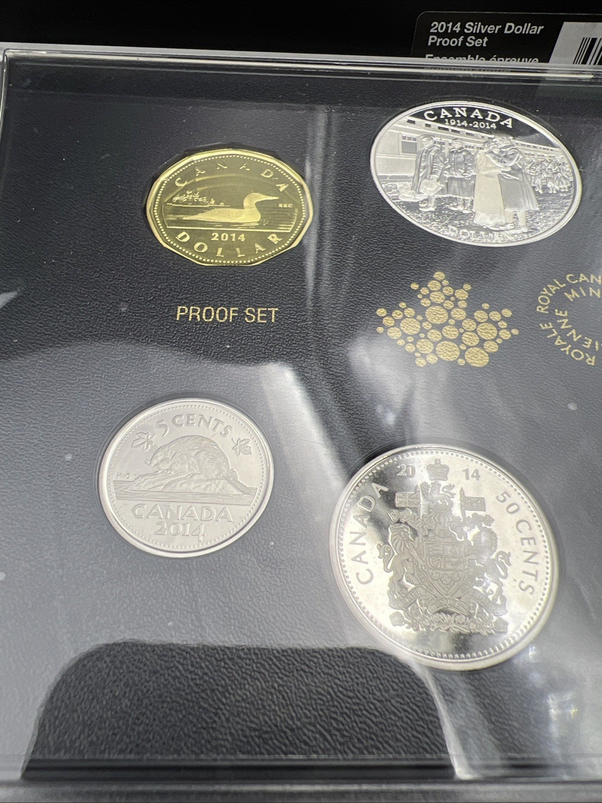 2014 Canada WW1 100th Anniversary Silver Dollar Proof Set w/ Box & COA