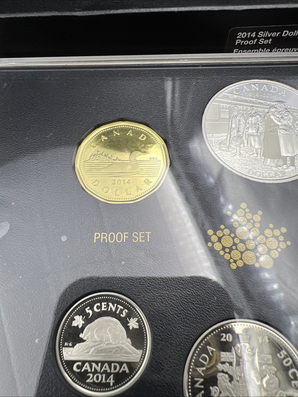 2014 Canada WW1 100th Anniversary Silver Dollar Proof Set w/ Box & COA