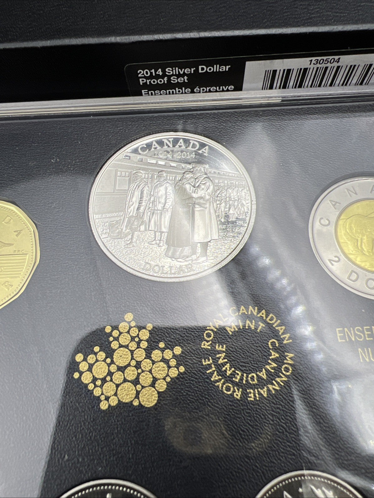 2014 Canada WW1 100th Anniversary Silver Dollar Proof Set w/ Box & COA