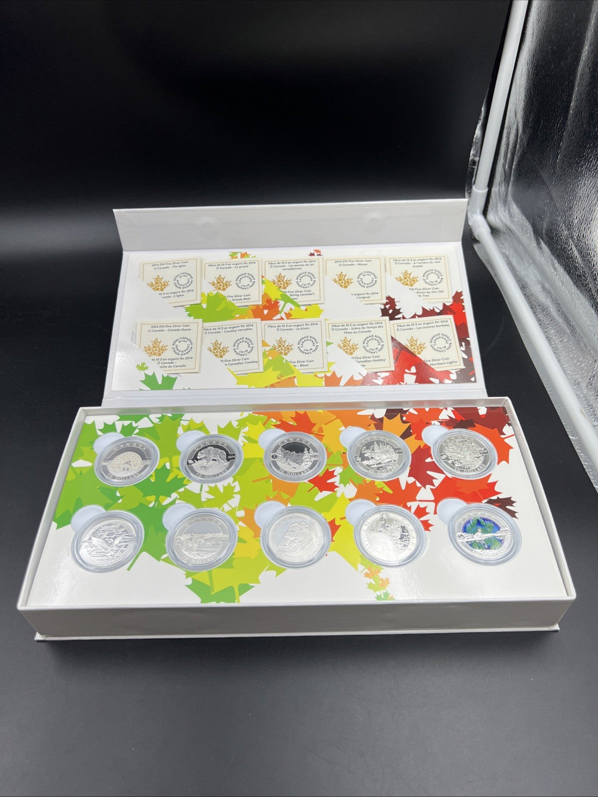 Canada 2014 $10 O Canada Series .9999 Silver 10-Coin Set w/ Box & COA #B