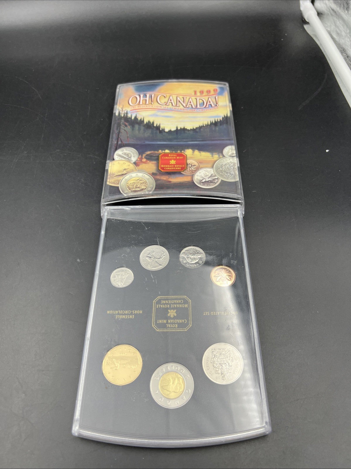 1999 Oh Canada Canadian Mint 7 coin Uncirculated Set in Case