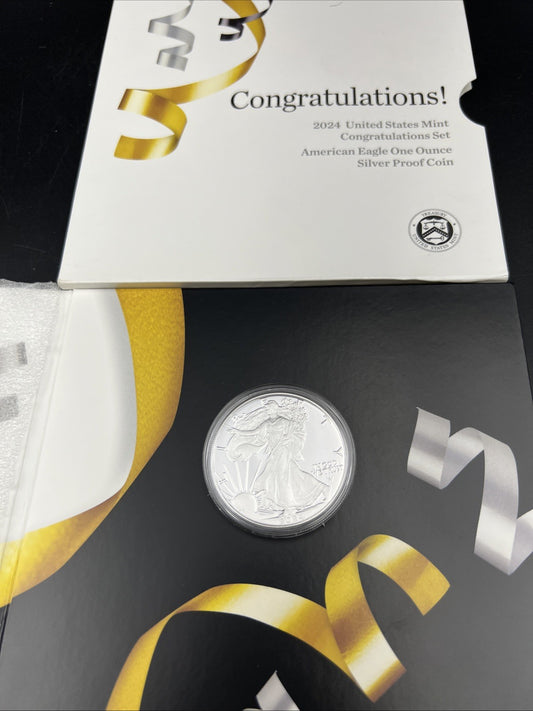 2024 United States Mint Congratulations Set $1 American Proof Silver Eagle #A