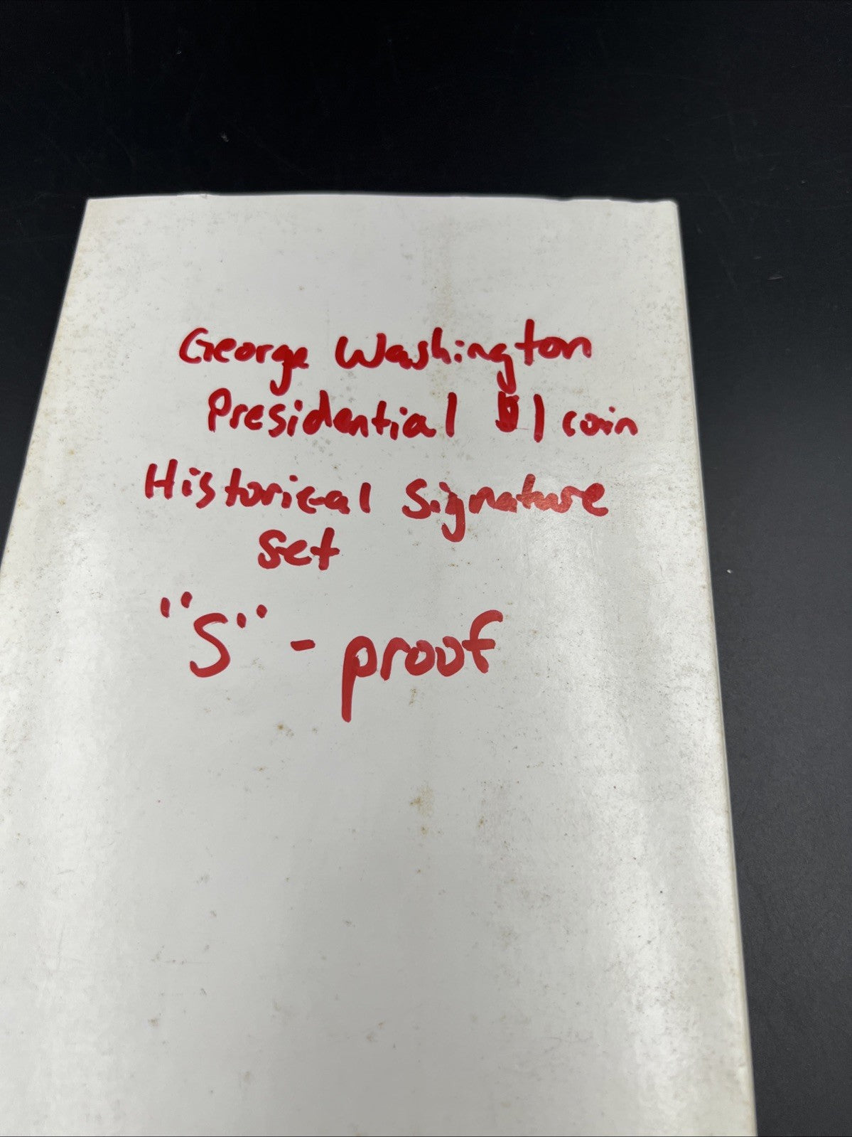 2007 $1 Washington Presidential Dollar Coin & Signature Set with Box COA -Toning