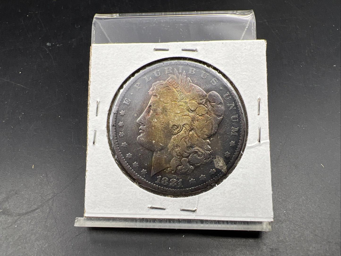 1881 O $1 Morgan Silver Dollar Coin Choice VG Very Good / Fine Circ Neat Toning