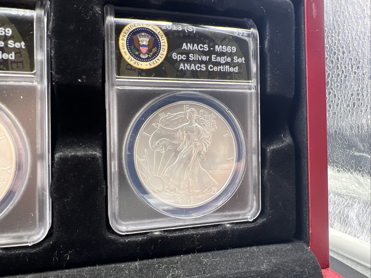 Complete 6 Coin S Mint Set 2011-2016 1 oz American Silver Eagle Coins MS69 ANACS