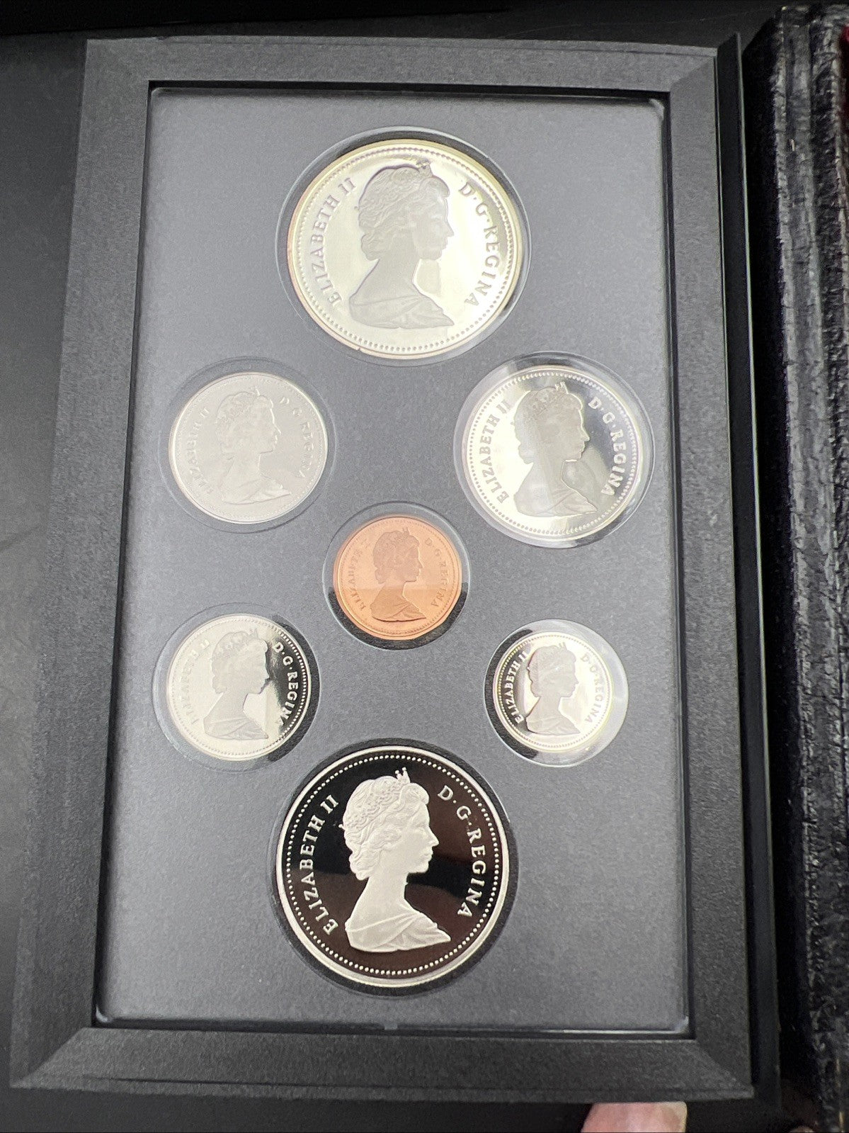1987 Canada Double Dollar Proof Set Gem Uncirculated Coins With Box & COA