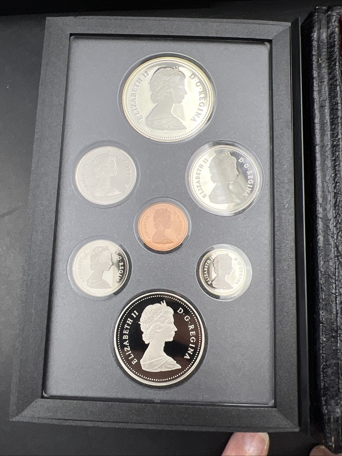 1987 Canada Double Dollar Proof Set Gem Uncirculated Coins With Box & COA