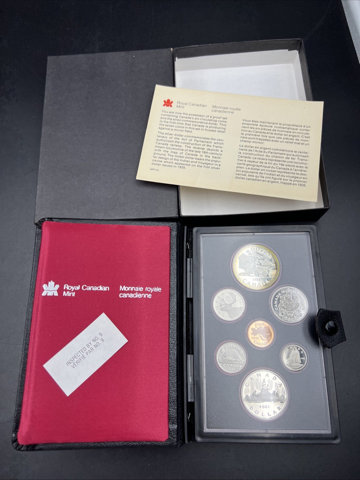 1981 Canada Double Dollar Proof Set Gem Uncirculated Coins With Box & COA