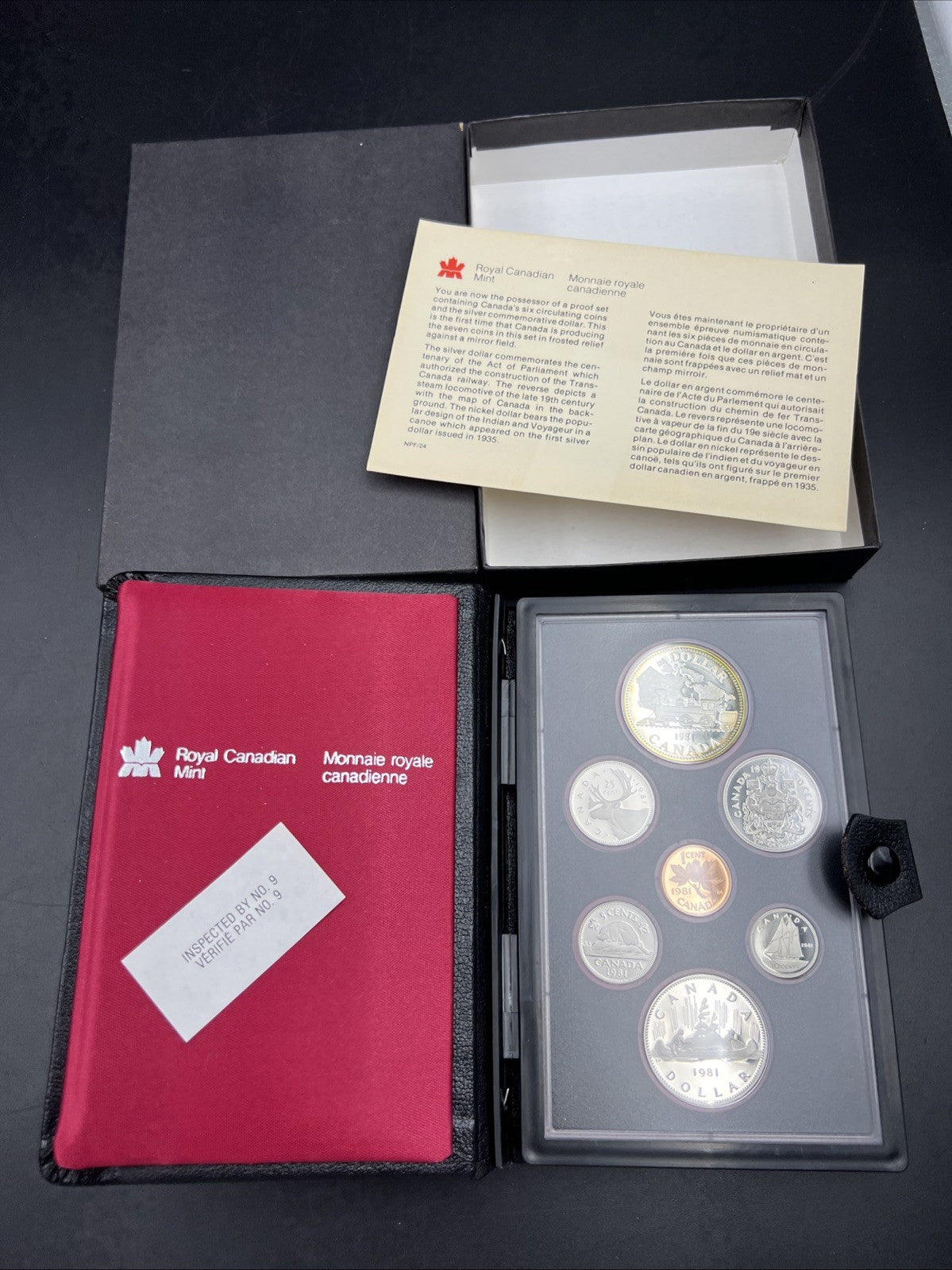 1981 Canada Double Dollar Proof Set Gem Uncirculated Coins With Box & COA