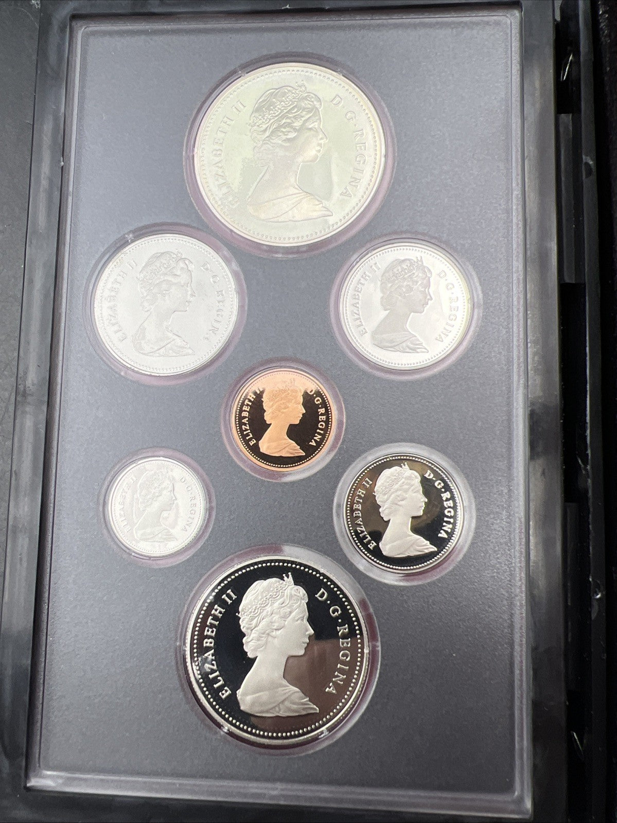 1981 Canada Double Dollar Proof Set Gem Uncirculated Coins With Box & COA