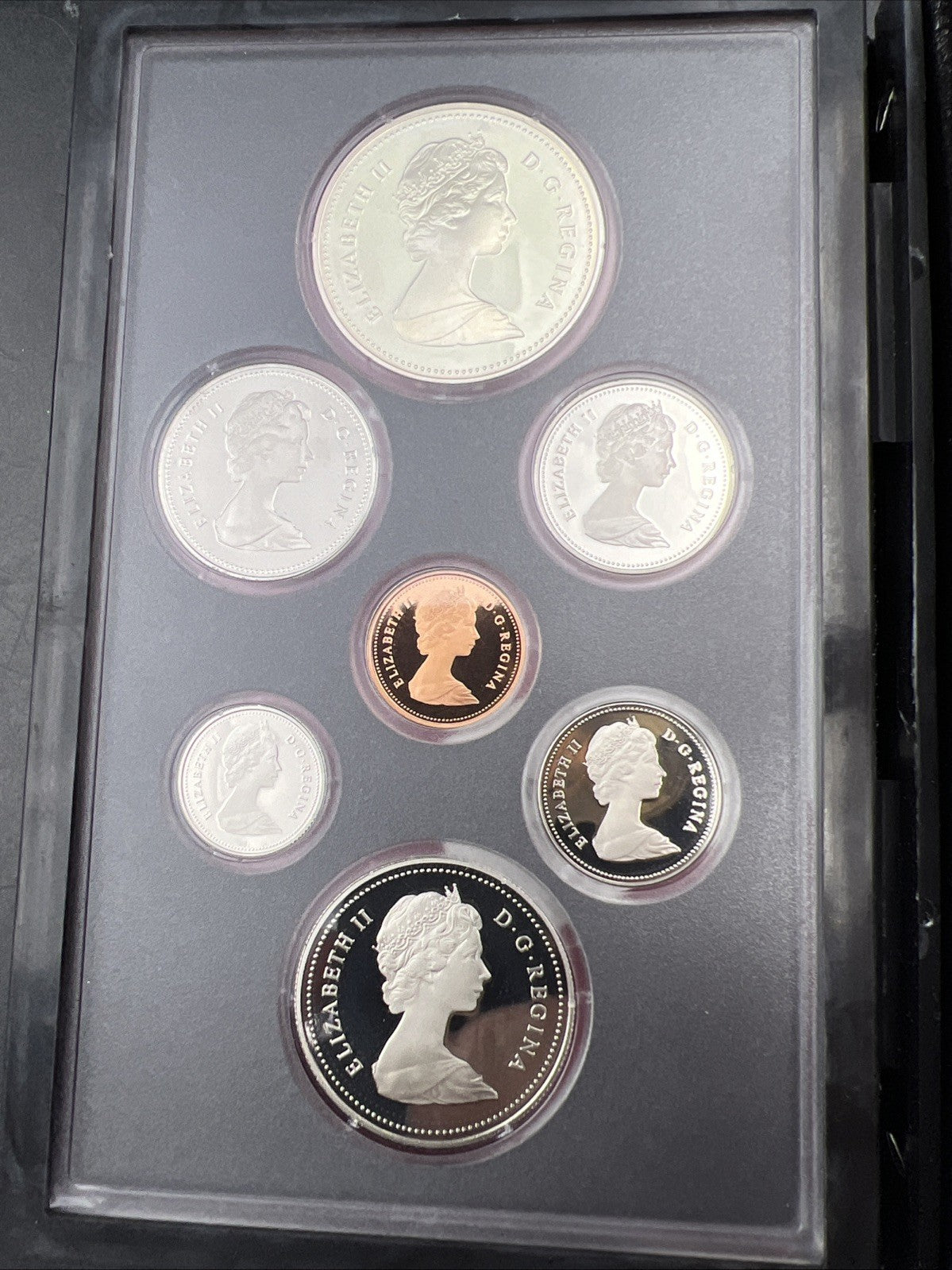 1981 Canada Double Dollar Proof Set Gem Uncirculated Coins With Box & COA