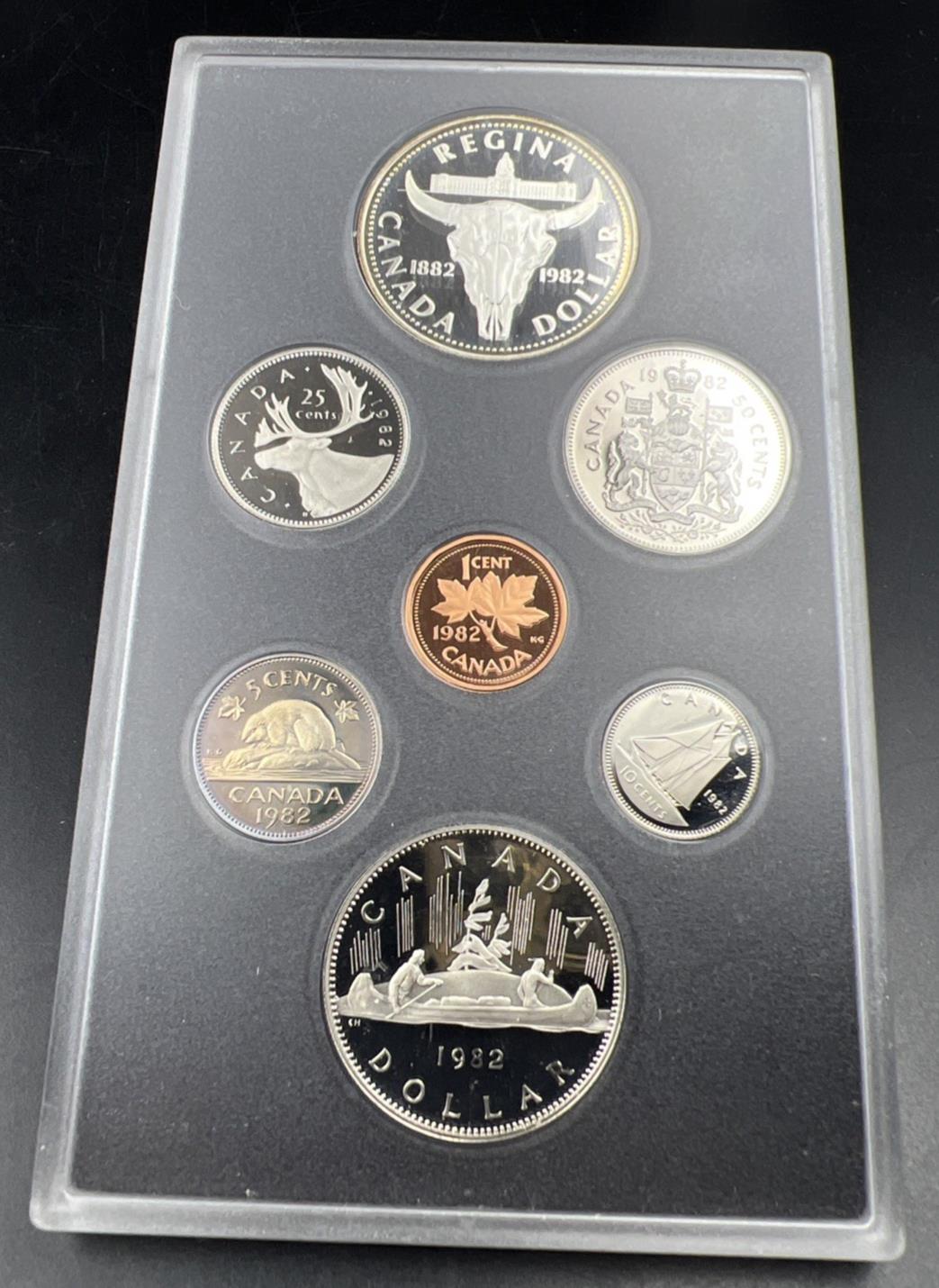 1982 Canada Double Dollar Proof Set Gem Uncirculated Coins no Box or COA