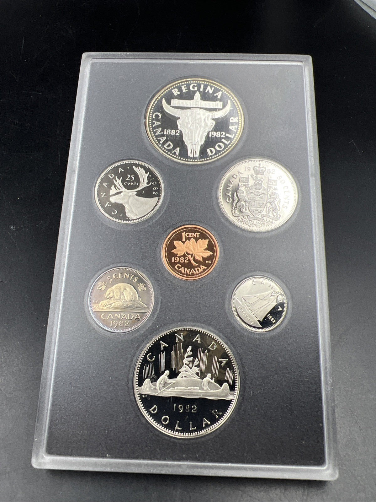 1982 Canada Double Dollar Proof Set Gem Uncirculated Coins no Box or COA