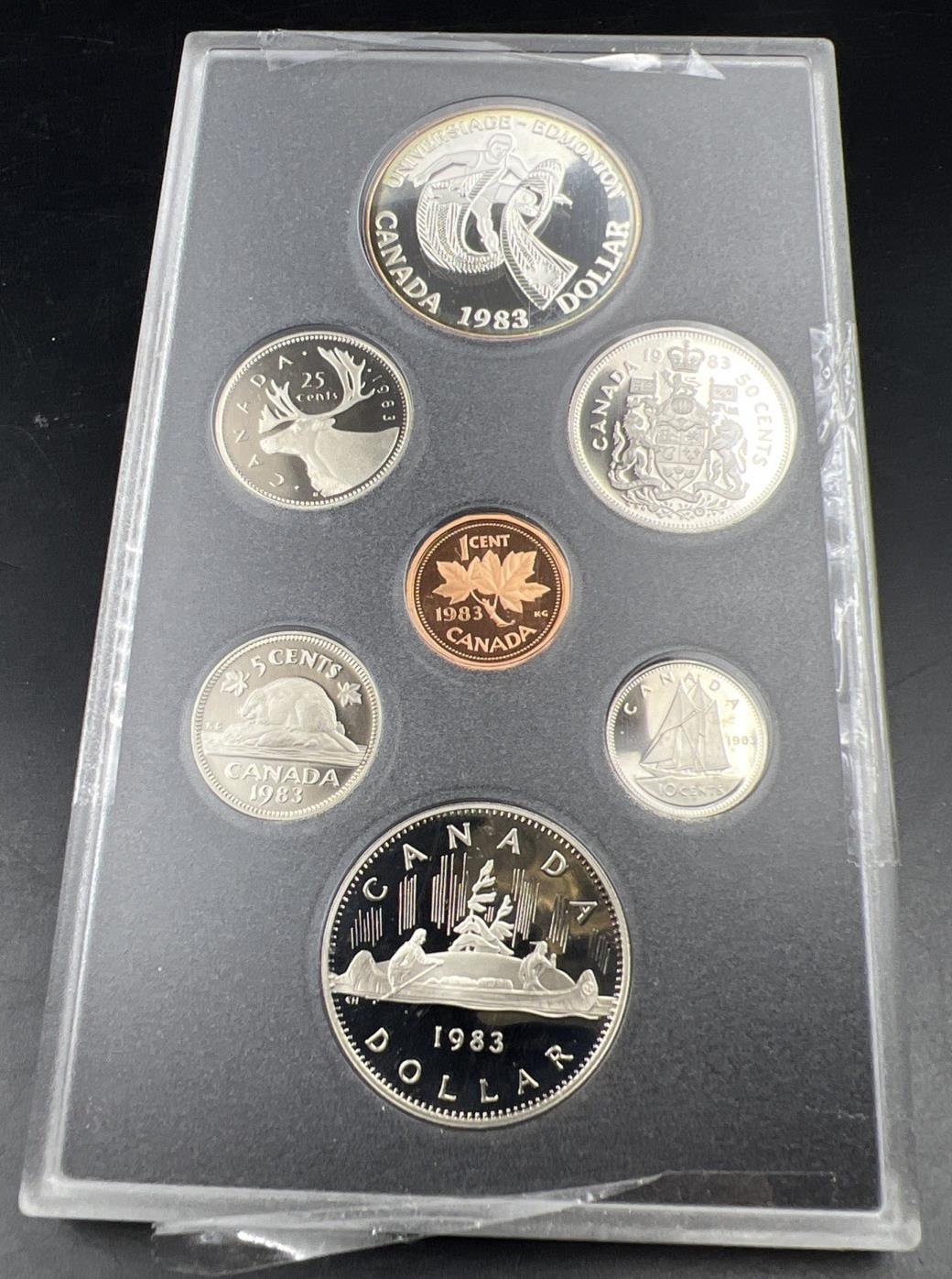 1983 Canada Double Dollar Proof Set Gem Uncirculated Coins no Box or COA