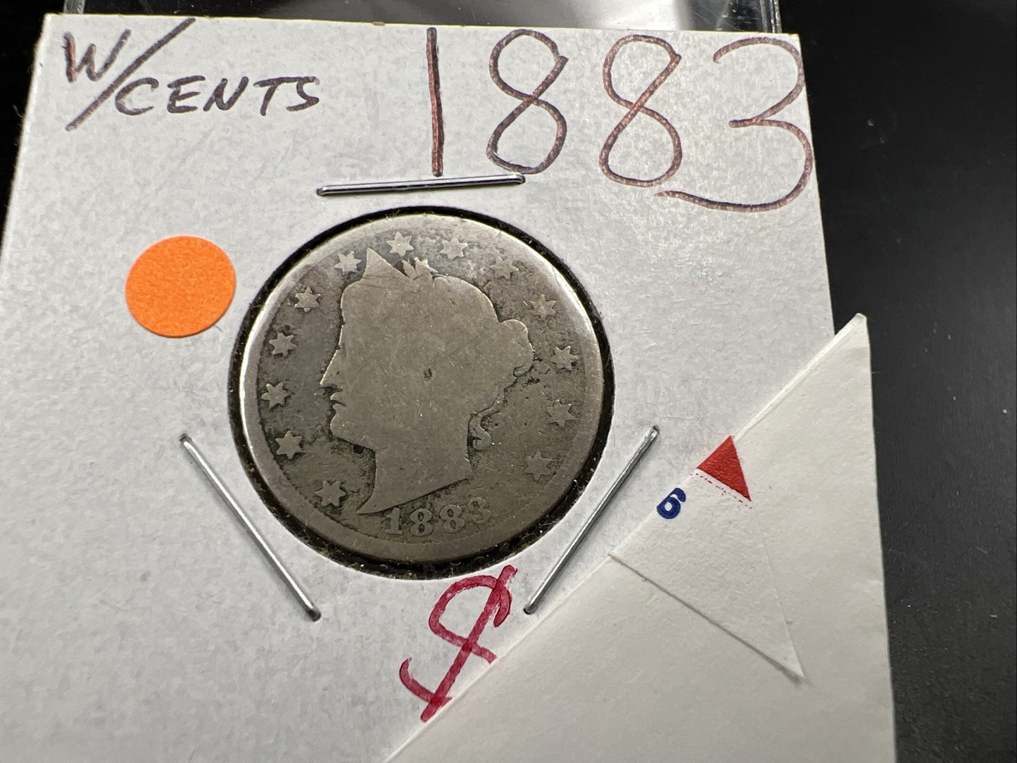 1883 With Cents Liberty V Nickel Variety Coin AG About Good Circ SKU#83A