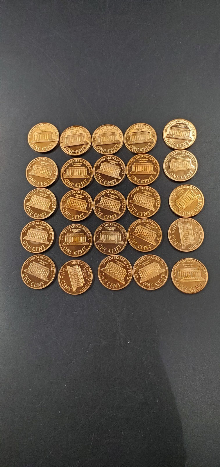 2000 S Proof 50 coin Lincoln Cent BU Uncirculated Roll In Plastic Tube