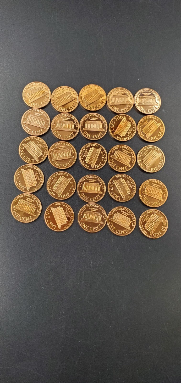 2000 S Proof 50 coin Lincoln Cent BU Uncirculated Roll In Plastic Tube