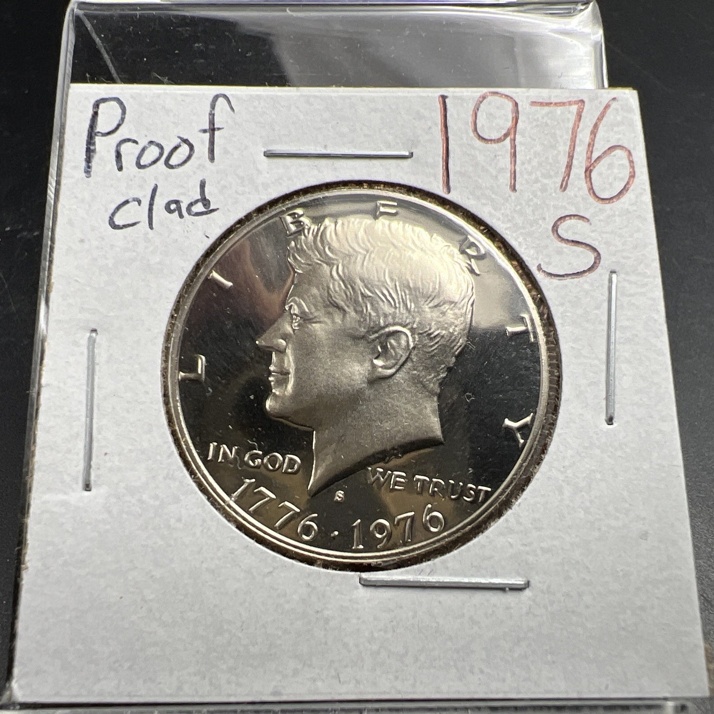1976 S 50c Kennedy Clad Copper Nickel Half Dollar Coin Gem Proof SKU#A