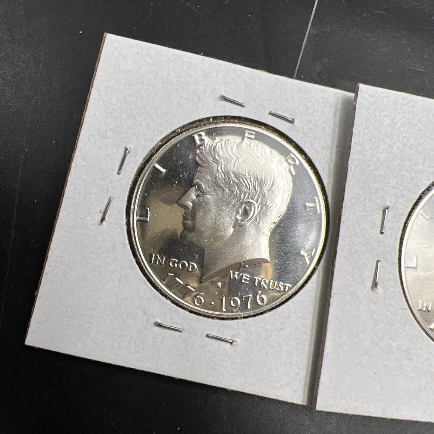 2 Coin Set Silver & Copper Nickel 1976 S 50c Kennedy Half Dollar Coins Gem Proof