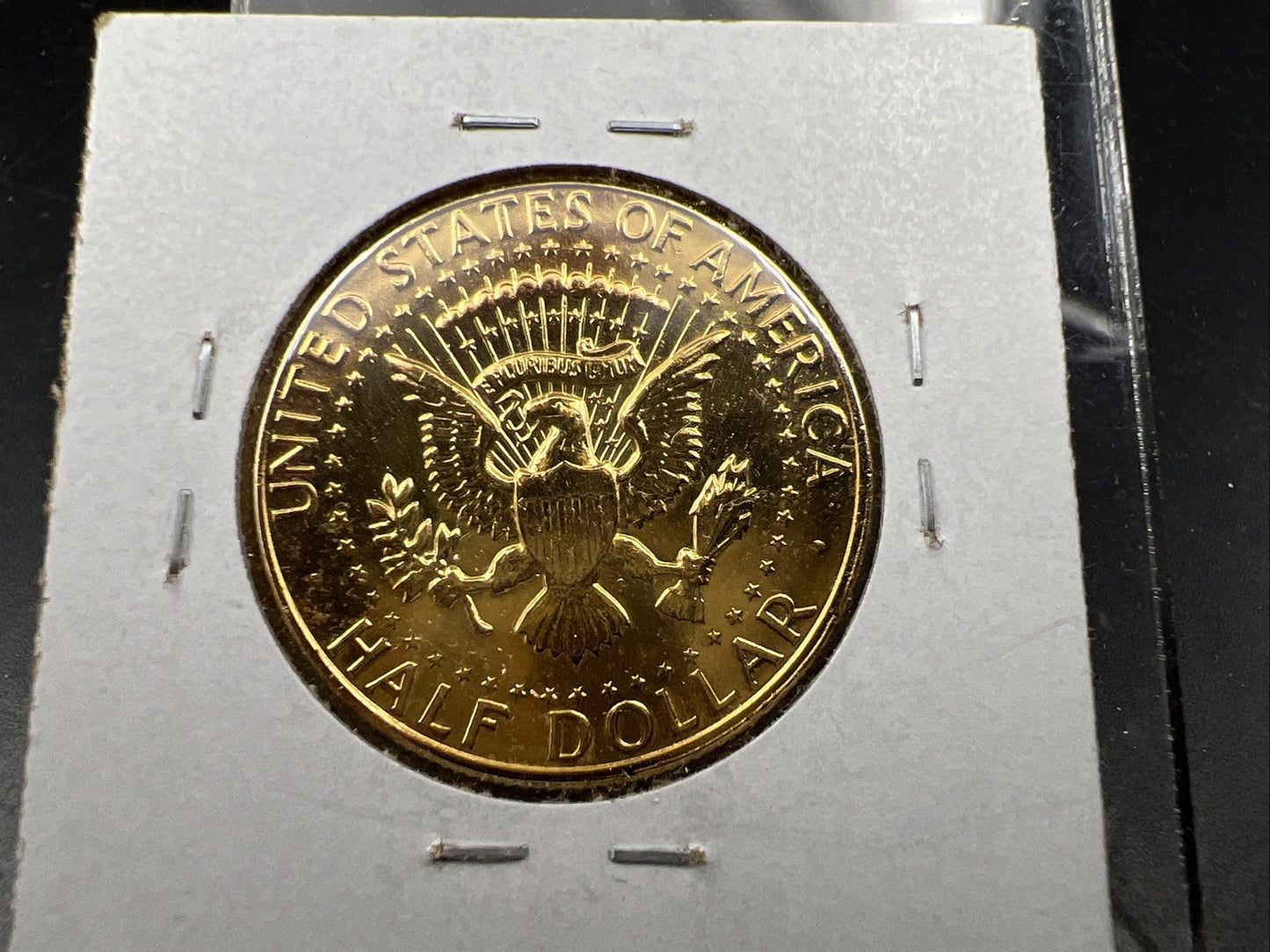 1967 P 50c Kennedy 40% Silver Half Dollar Coin Golden Plated