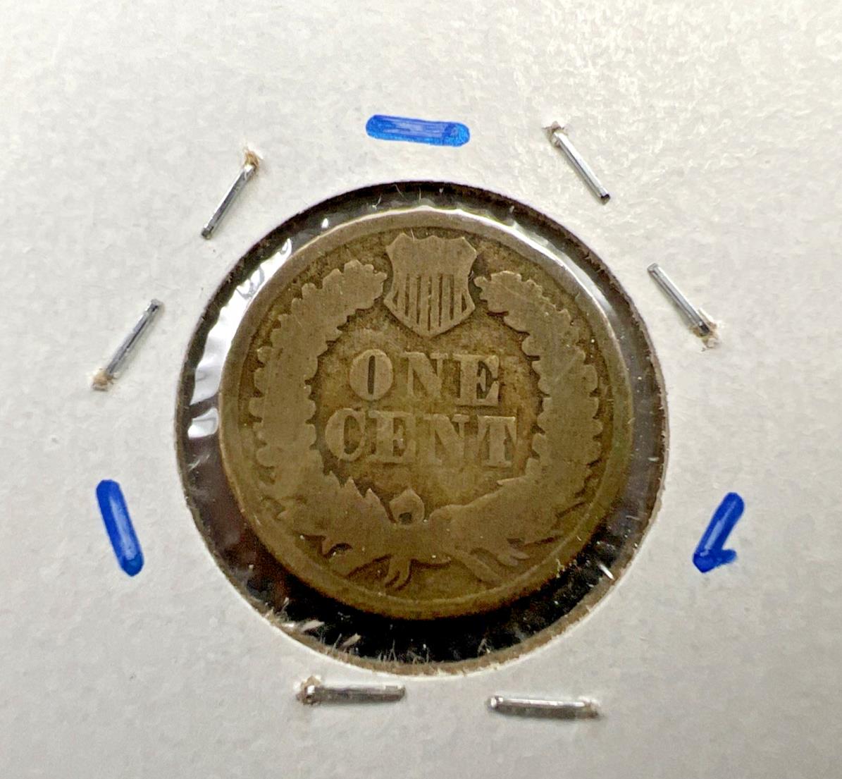 1862 1c Indian Cent Coin Good Circ SKU#A