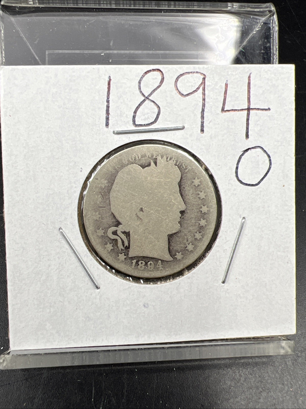 1894 O 25c Barber Silver Quarter Coin Fair / AG Very Circ SKU#A