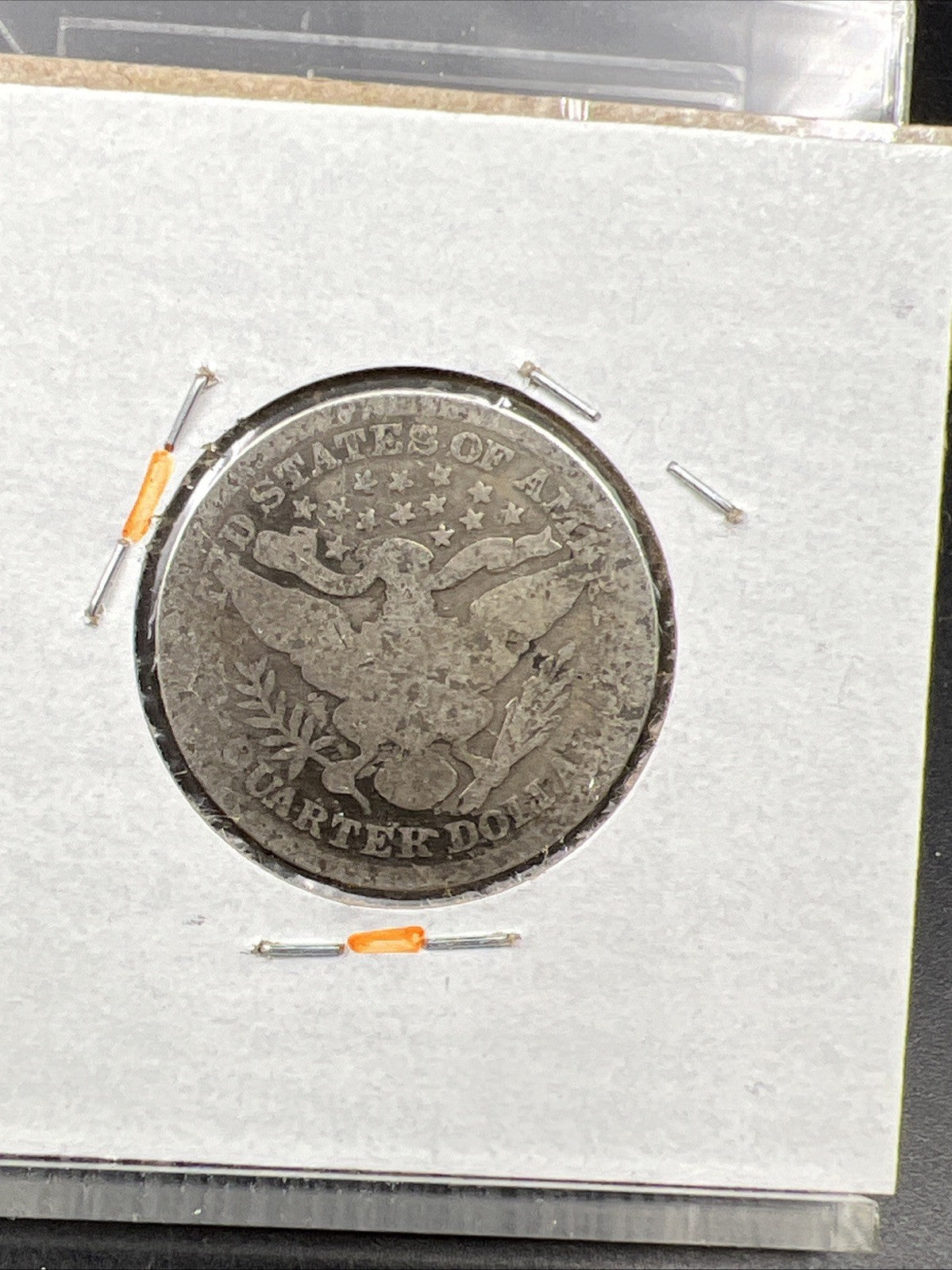 1892 P 25c Barber Silver Quarter Coin Very Circulated SKU#M