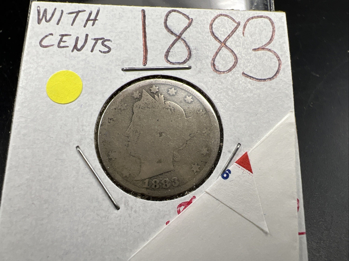1883 With Cents Liberty V Nickel Variety Coin AG Details SKU#B