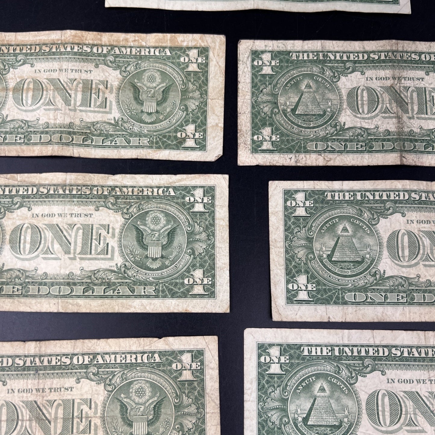 Lot of 13 $1 One Dollar 1957 Blue Seal Silver Certificate Notes Very Circ #170