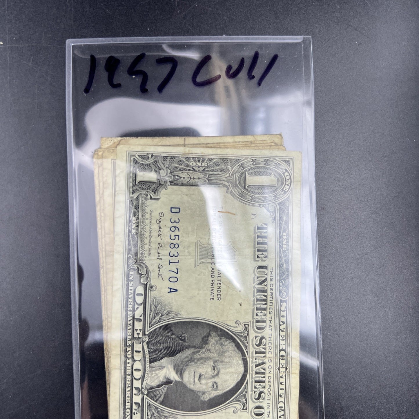 Lot of 13 $1 One Dollar 1957 Blue Seal Silver Certificate Notes Very Circ #170