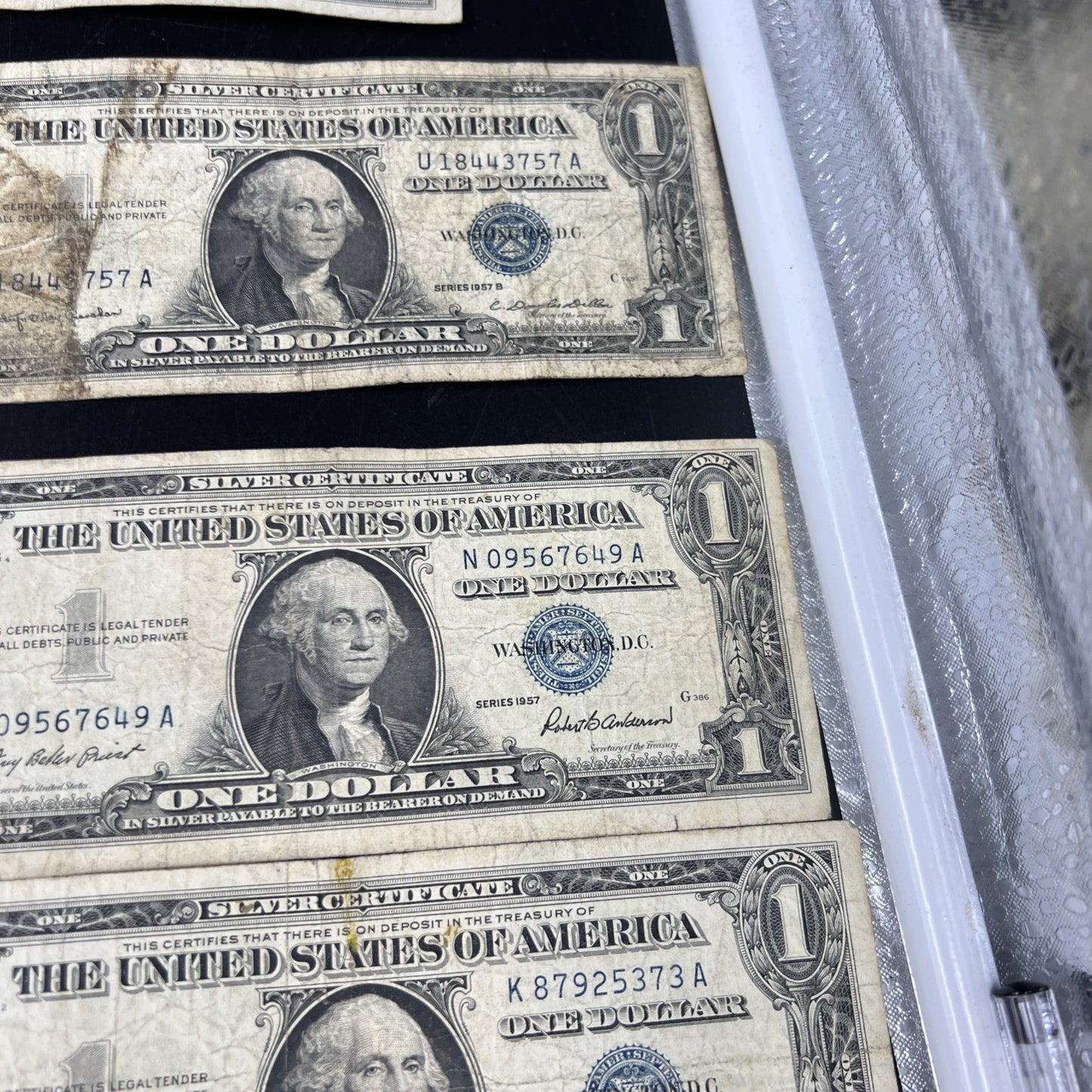 Lot of 13 $1 One Dollar 1957 Blue Seal Silver Certificate Notes Very Circ #170
