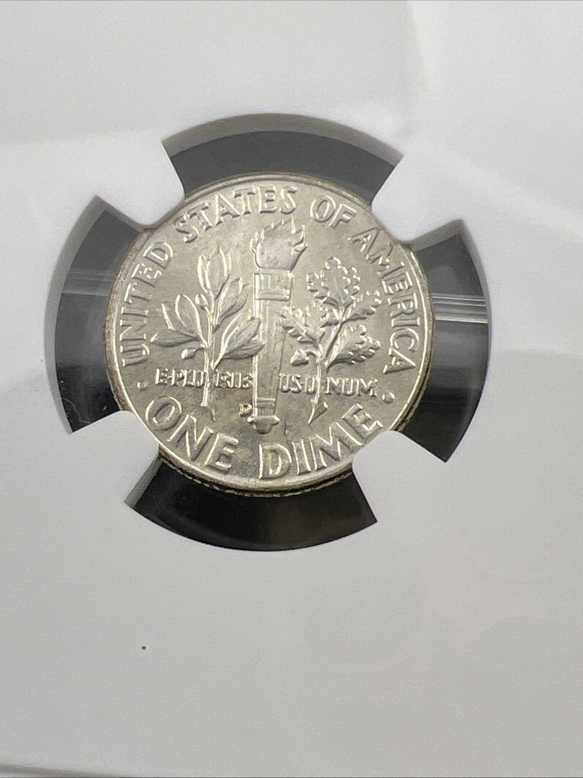 1957 D 10c Roosevelt Silver Dime Coin MS66 NGC Gem BU Certified #187 Neat Toning