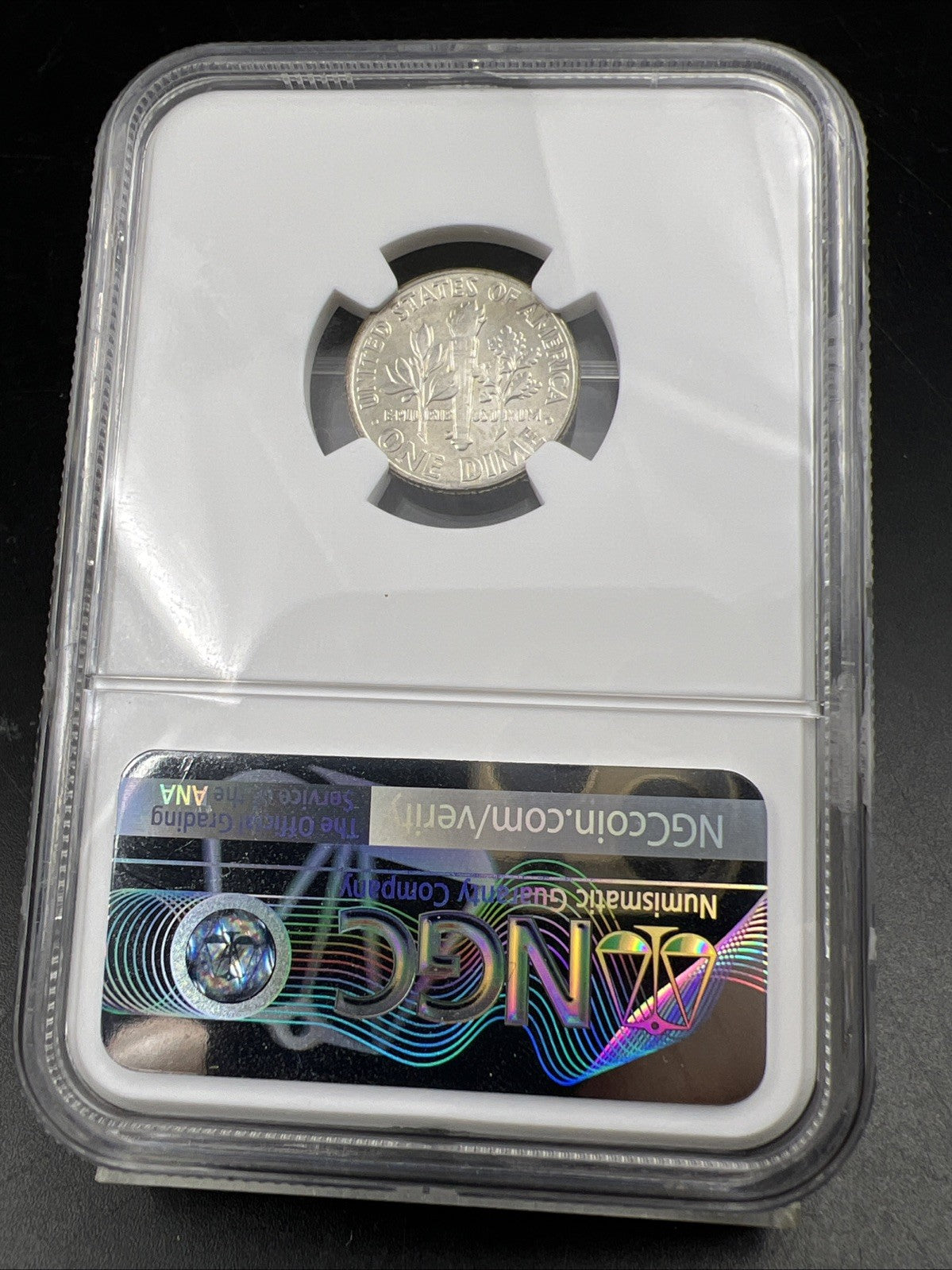 1957 D 10c Roosevelt Silver Dime Coin MS66 NGC Gem BU Certified #187 Neat Toning