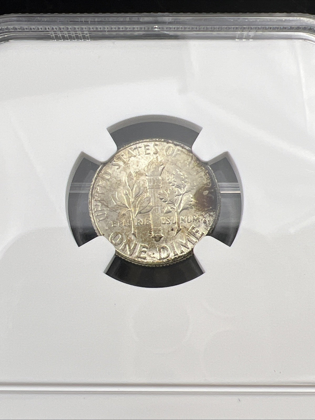 1955 S 10c Roosevelt Silver Dime Coin MS66 NGC Gem BU Certified #151 Nice Toning