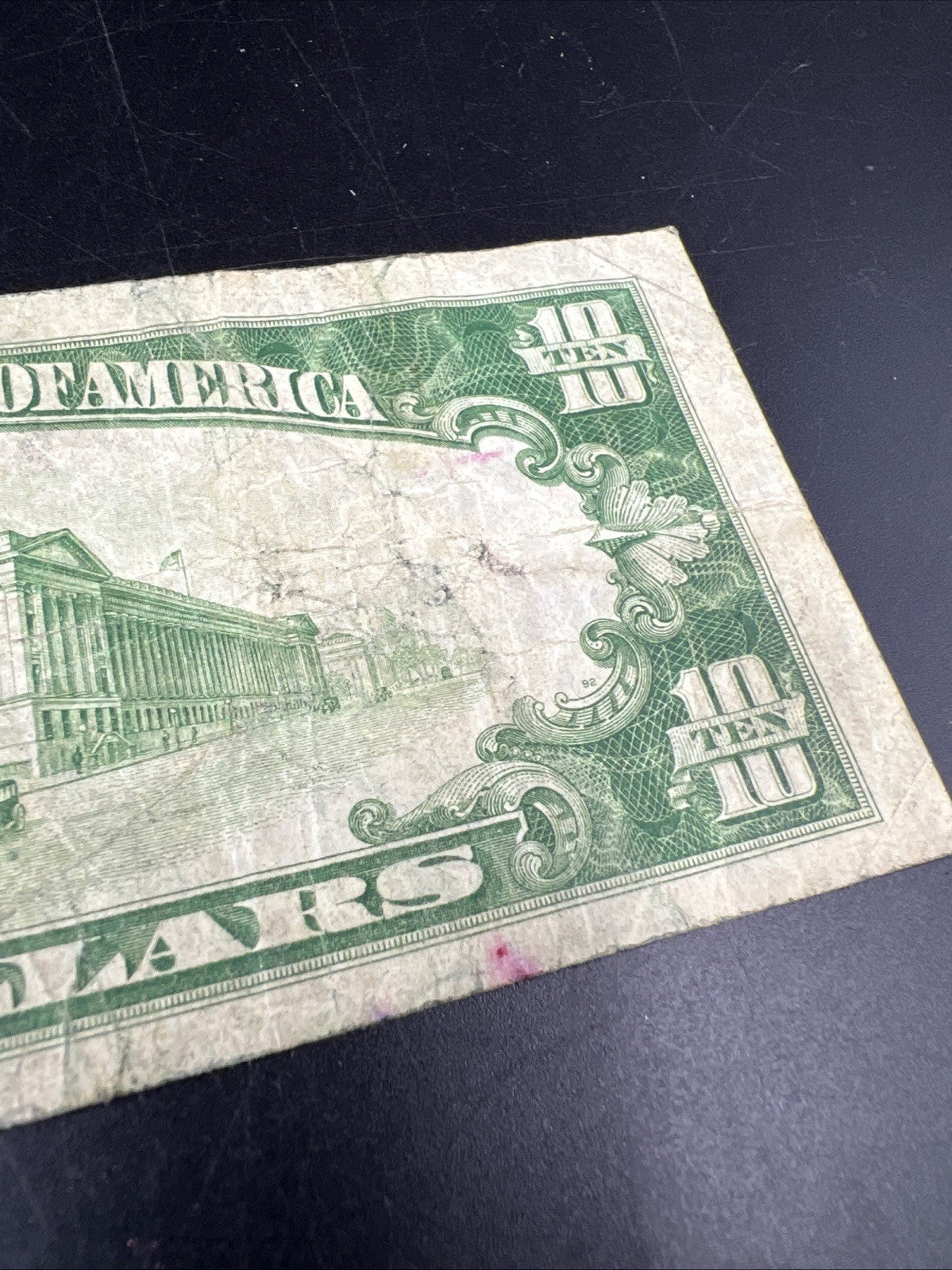 1928 B $10 FRN Federal Reserve Note Redeemable in Gold Cleveland VG Very Good