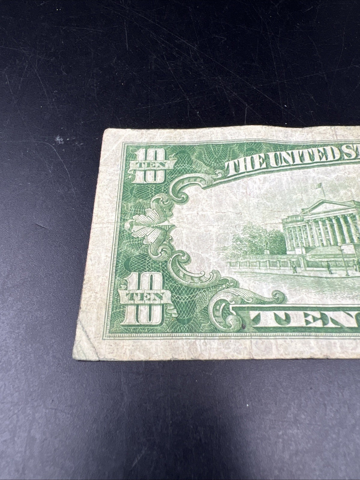 1928 B $10 FRN Federal Reserve Note Redeemable in Gold Cleveland VG Very Good