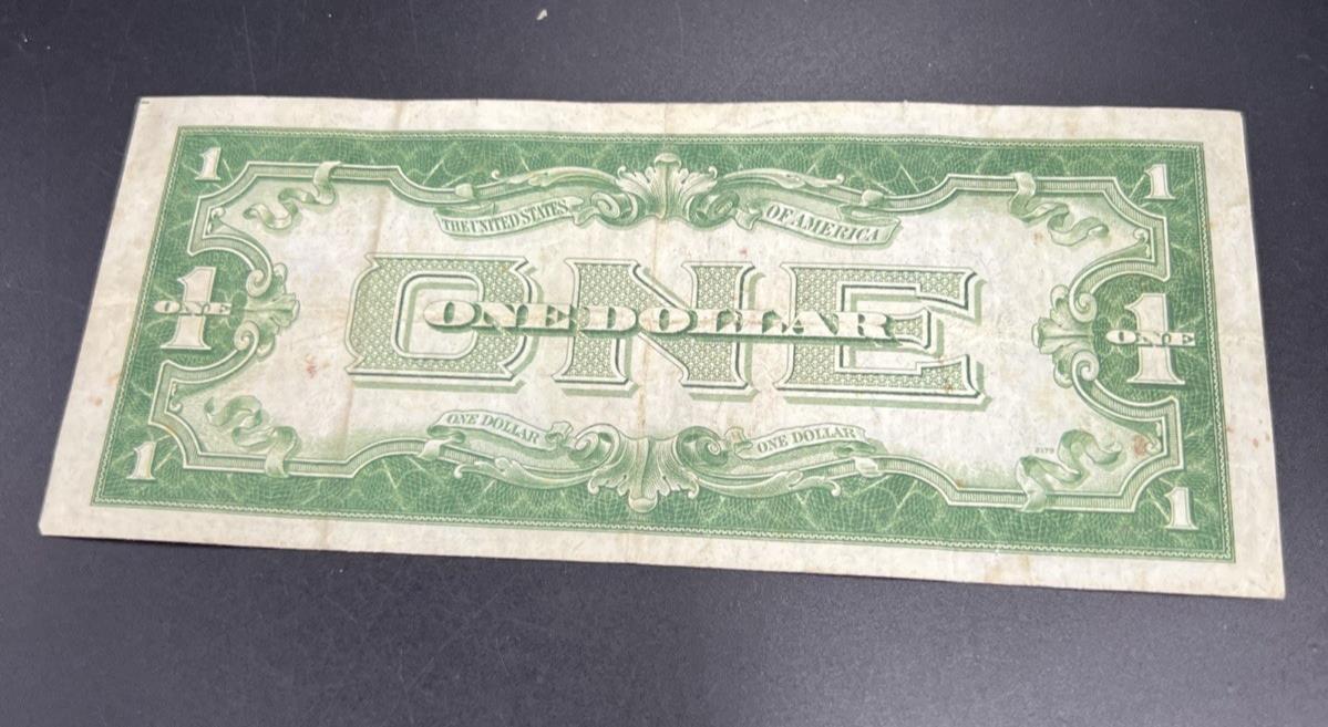 1928 A $1 One Dollar Silver Certificate Funny back Note Fine Circ #366