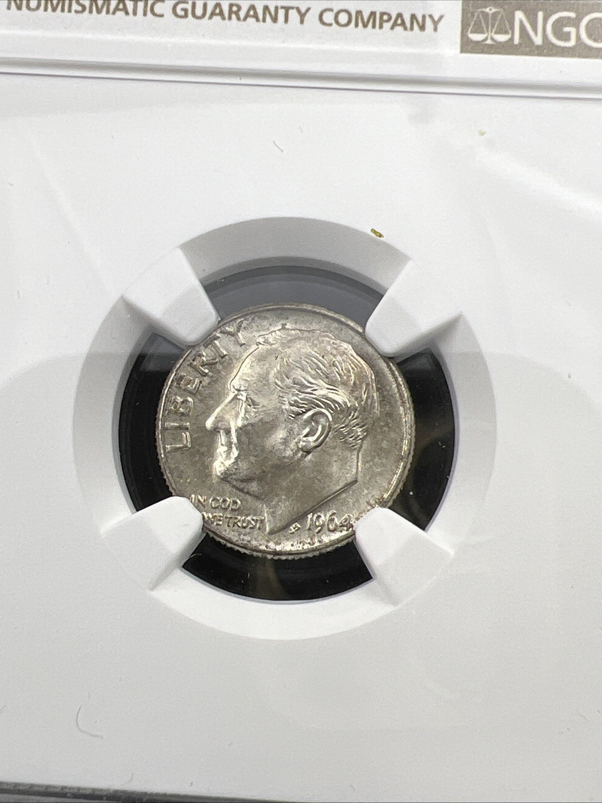 1964 D 10c Roosevelt Silver Dime Coin MS66 NGC Gem BU Certified #001 Some Toning