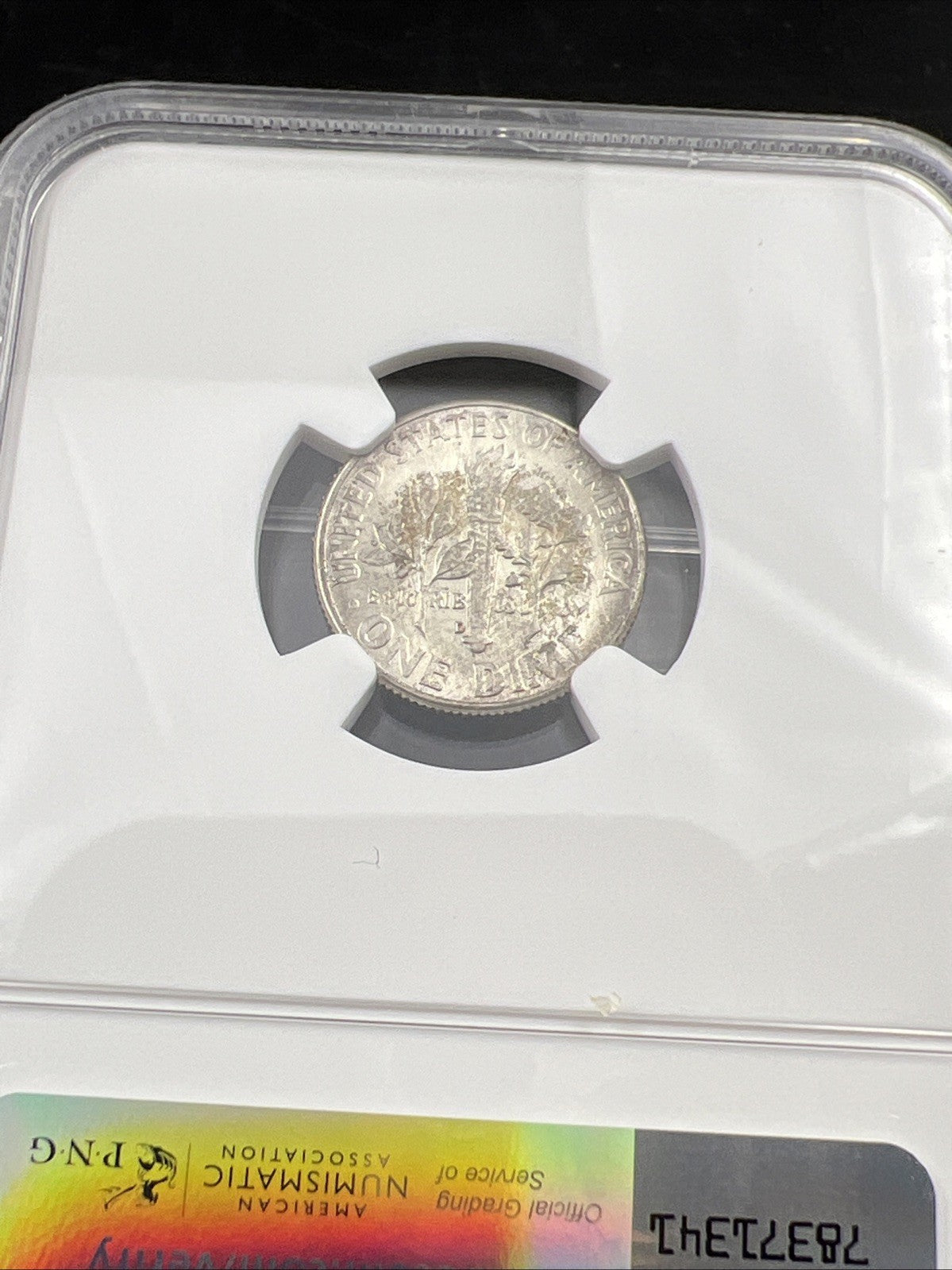 1964 D 10c Roosevelt Silver Dime Coin MS66 NGC Gem BU Certified #001 Some Toning