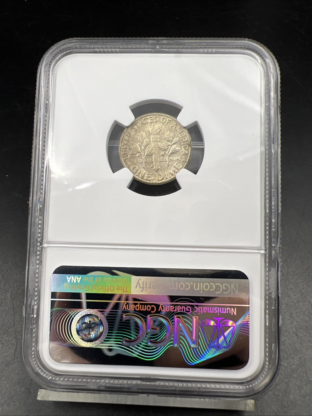 1955 S 10c Roosevelt Silver Dime Coin MS66 NGC Gem BU Certified #158 Neat Toning
