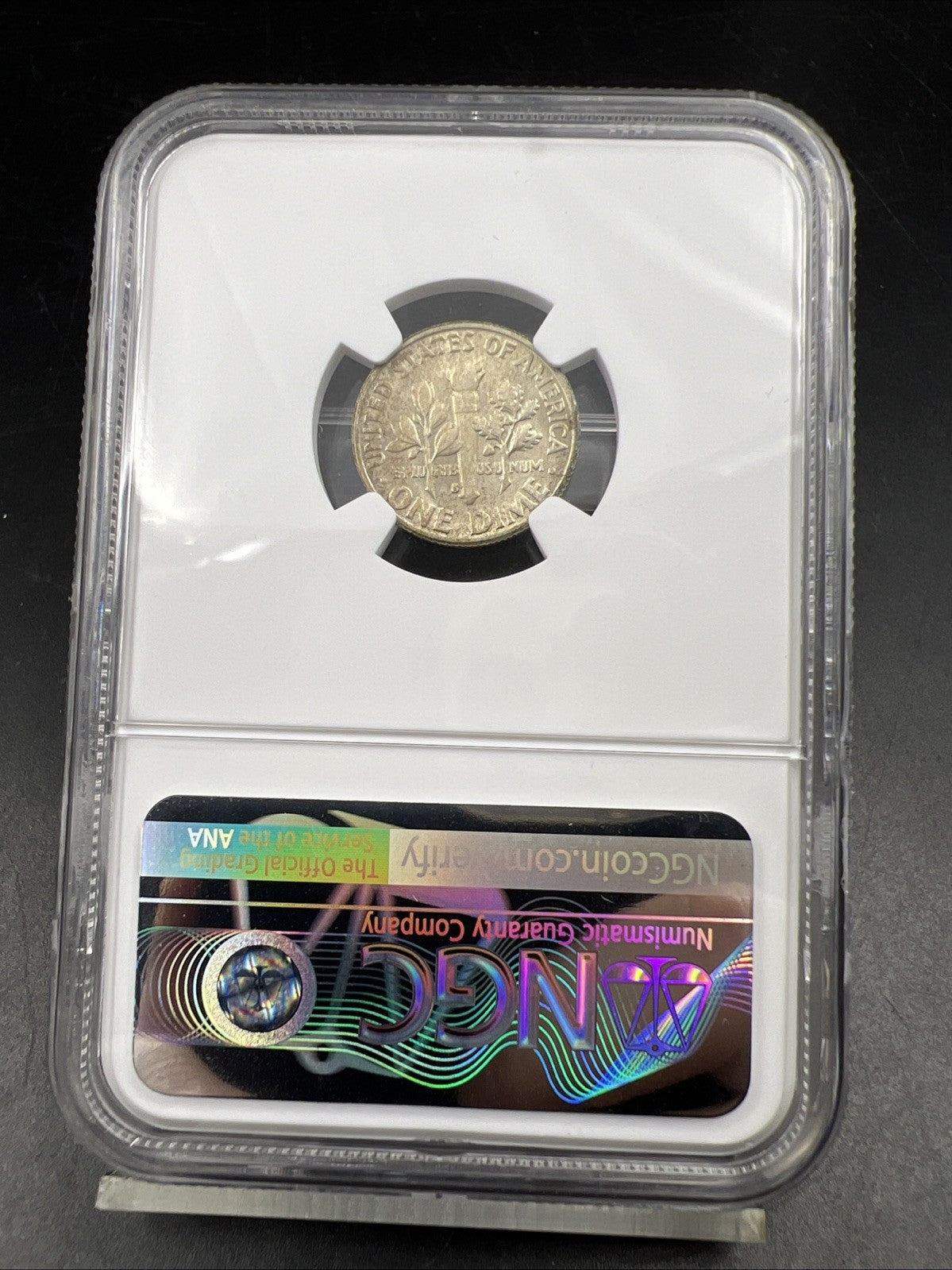 1955 S 10c Roosevelt Silver Dime Coin MS66 NGC Gem BU Certified #158 Neat Toning
