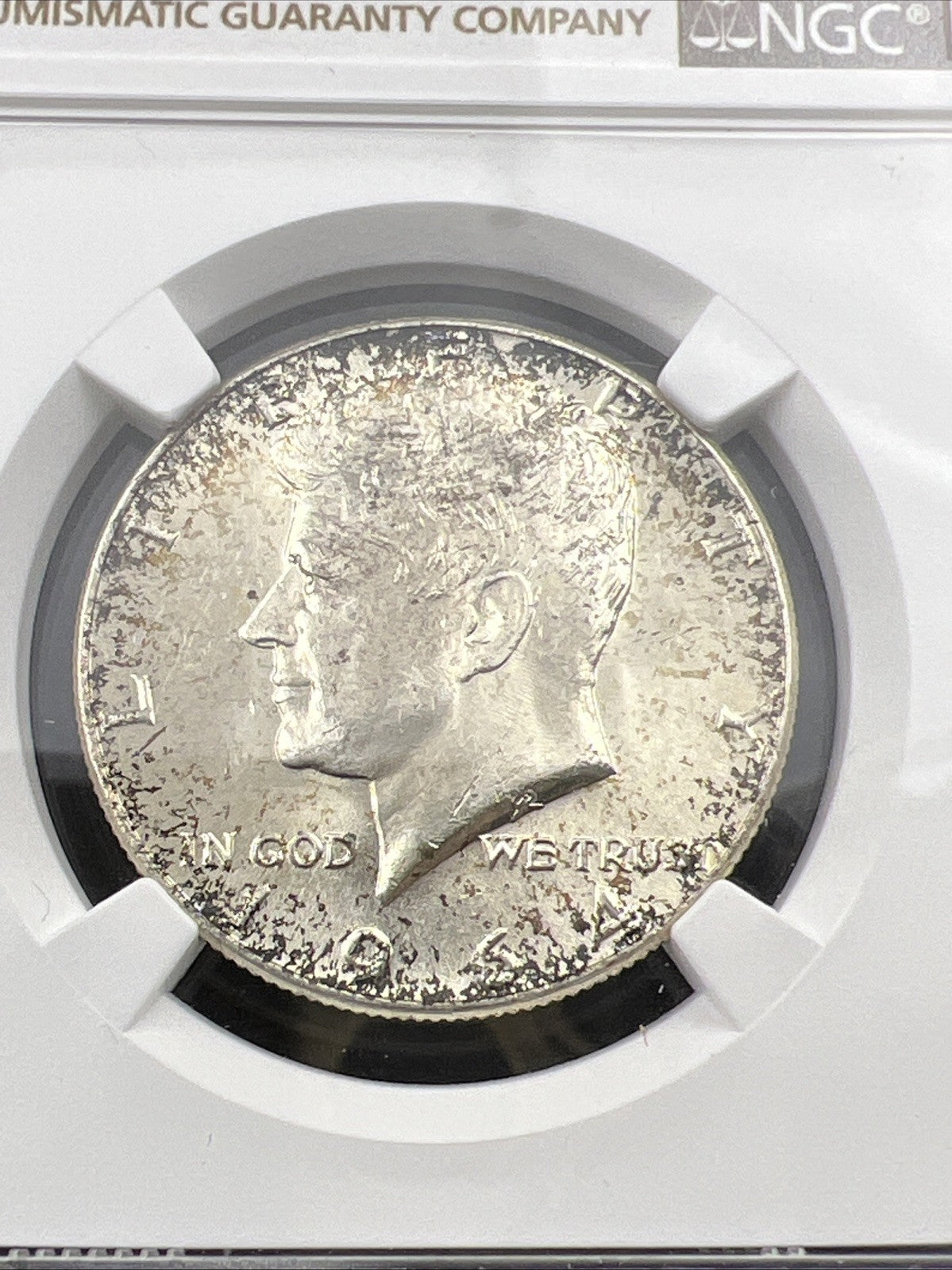 1964 P 50c Kennedy 90% Silver Half Dollar Coin NGC MS64 CH BU Some Toning